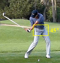 David Huertas Golfer at Cast Point Hip Rotation